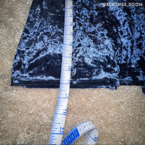 Soprano Girls Blue Velvet Shirt - Picture 8 of 8